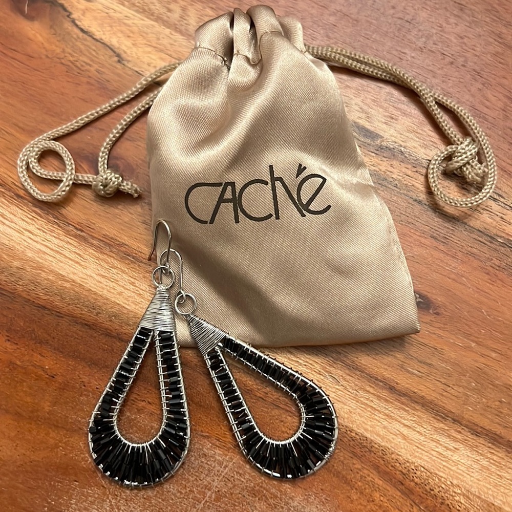 Cache Silver Wire Dangle Earrings - image 1